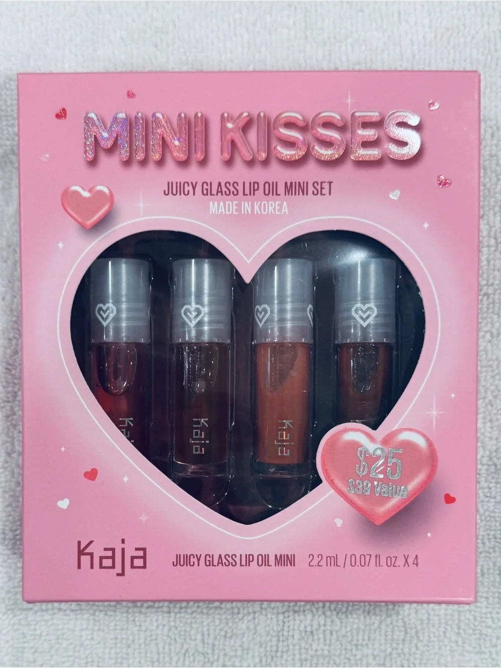 Kaja Mini Kisses Juicy Glass Lip Oil Mini Set 2.2ml X 4 BRAND NEW IN BOX